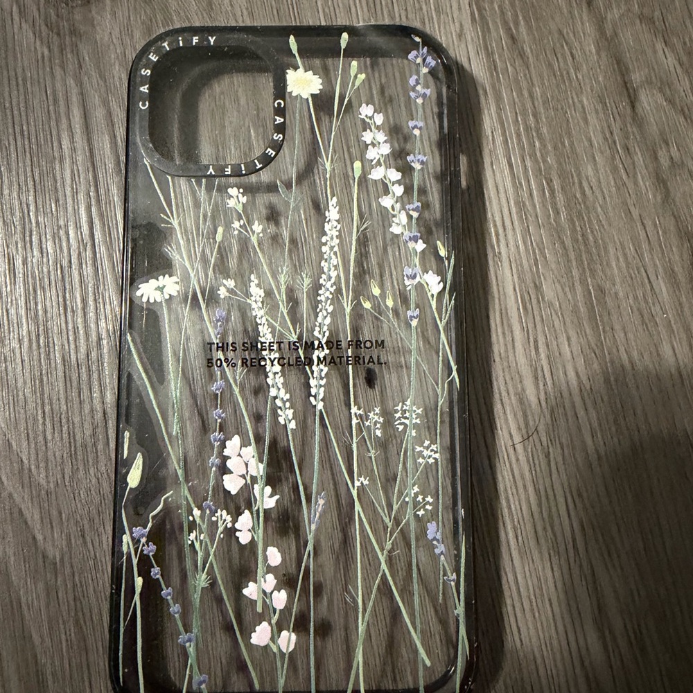 Casetify Wildflower Transparent Phone Case